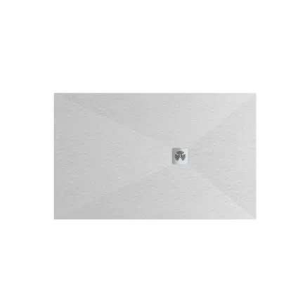 Receveur de douche Kurai 100x90cm pierre blanc