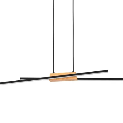 EGLO hanglamp Panagria hout zwart 2x13W 4