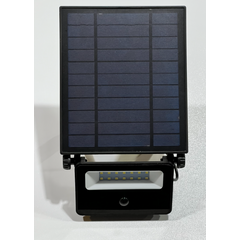 Praxis Solar straler zwart 16W met nachtlampje en bewegingsmelder aanbieding