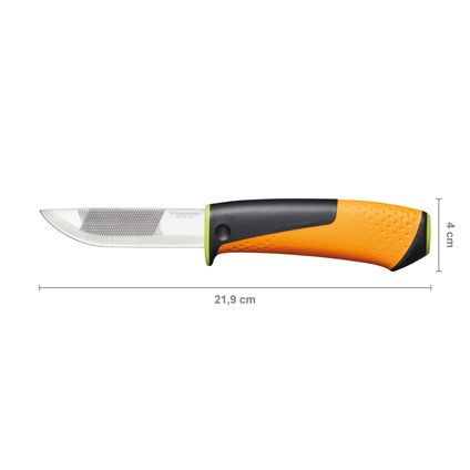 Couteau de bricolage pour travaux difficiles avec aiguiseur intégré Fiskars
