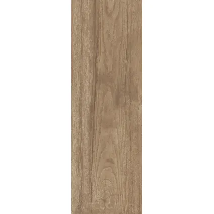 Wand- en vloertegel Greenwood Walnut - Keramiek - Houtlook - 20x60,4cm - Pakket inhoud 1,33m² 2