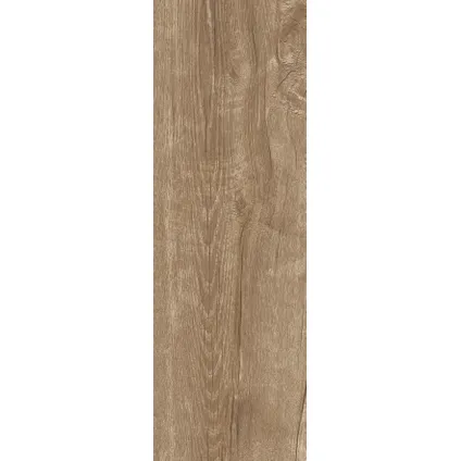Wand- en vloertegel Greenwood Walnut - Keramiek - Houtlook - 20x60,4cm - Pakket inhoud 1,33m² 5