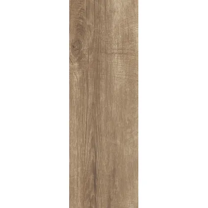 Wand- en vloertegel Greenwood Walnut - Keramiek - Houtlook - 20x60,4cm - Pakket inhoud 1,33m² 6