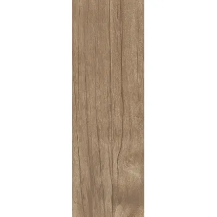 Wand- en vloertegel Greenwood Walnut - Keramiek - Houtlook - 20x60,4cm - Pakket inhoud 1,33m² 10
