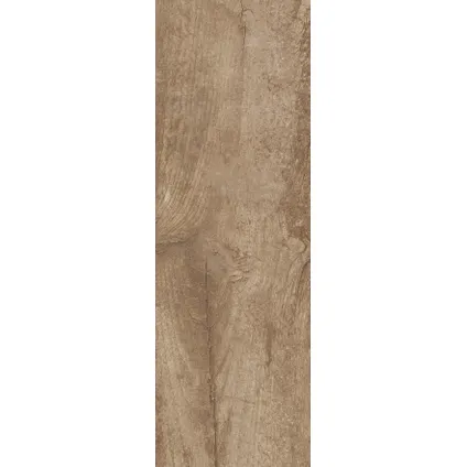 Wand- en vloertegel Greenwood Walnut - Keramiek - Houtlook - 20x60,4cm - Pakket inhoud 1,33m² 11