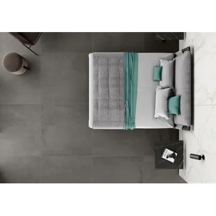 Wand- en vloertegel Lema Graphite - Keramiek - Antraciet - 60x60cm - Pakket inhoud 1,44m²