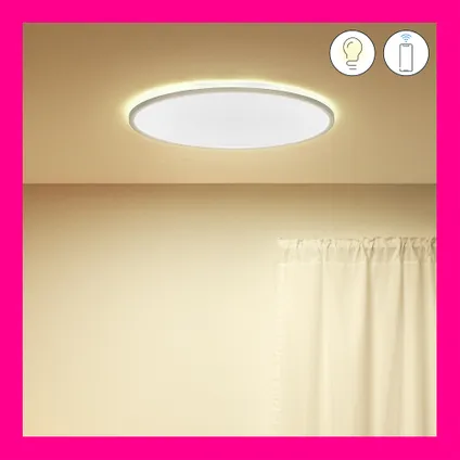 WiZ slimme plafondlamp SuperSlim wit ⌀55cm 32W 4