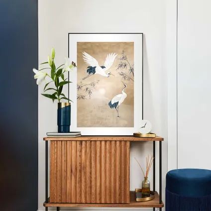 Schilderij Kraanvogels in goud Japan Slim Frame 50 x 70 cm                                                                                                                                                                                                                                                                                                                                                                                                                                                                                                                                                                                                                                                                                                                                                                                                                                                                                                                                                                                                                                                                                                                                                                4