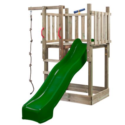 SwingKing speeltoestel met glijbaan Mario groen 250cm