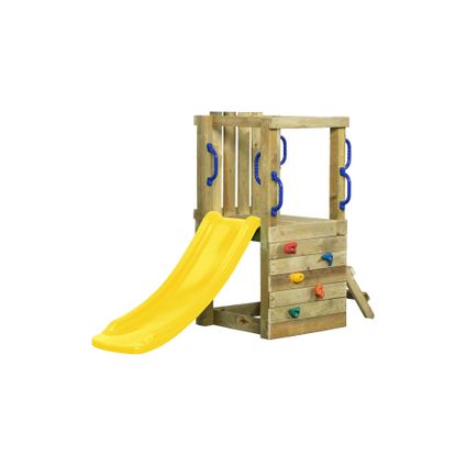 SwingKing speeltoestel met glijbaan Irma geel 120cm