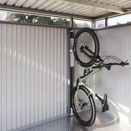 Biohort BikeLift voor tuinhuis met draaimechanisme donkergrijs metallic