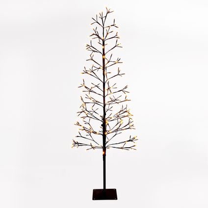 Éclairage de Noël LED Central Park arbre noir 160cm