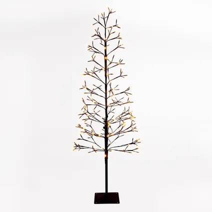 Éclairage de Noël LED Central Park arbre noir 160cm