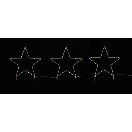 Centrak Park kerstverlichting sterren 130 LED warm wit 5m 2