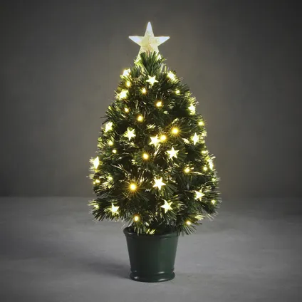 Luca Lighting - fiber kunst kerstboom - 60 cm - LED verlichting 2