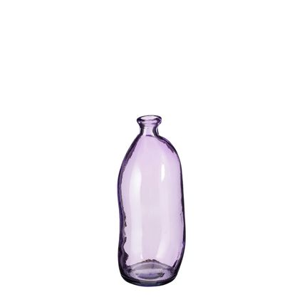 Vase Pinto lilas verre recyclé 35xØ13cm
