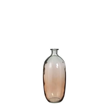 Vase Romeo marron clair verre recyclé 38xØ16cm