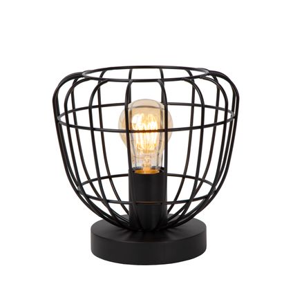 Lampe de table Lucide Filox noir ⌀20cm E14
