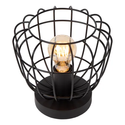 Lucide tafellamp Filox zwart ⌀20cm E14 4