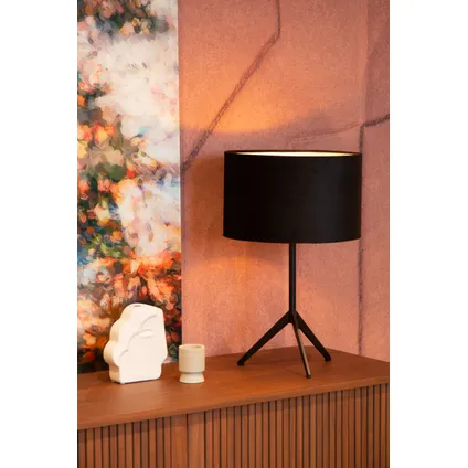 Lucide tafellamp Tondo zwart ⌀30cm E27 5