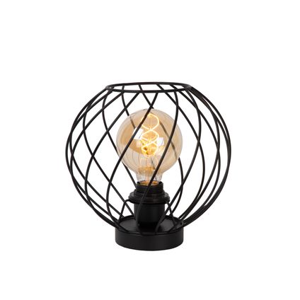 Lucide tafellamp Danza zwart ⌀25cm E27