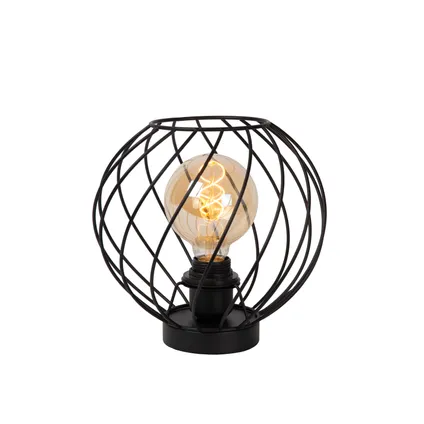 Lucide tafellamp Danza zwart ⌀25cm E27