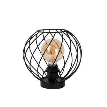 Lucide tafellamp Danza zwart ⌀25cm E27 2