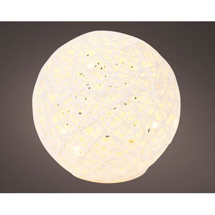 Globe lumineux LED Decoris micro blanc Ø15cm blanc chaud - 20 ampoules