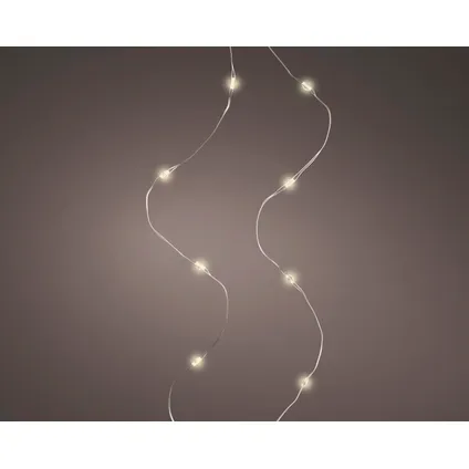 Éclairage de Noël Decoris Budget guirlande lumineuse 100 LED blanc chaud 5m