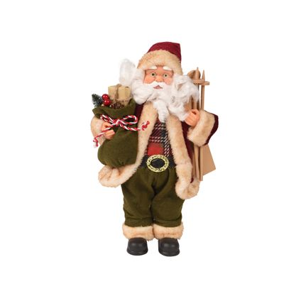 Figurine de Noël Decoris Père Noël classique 30cm