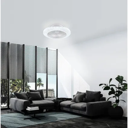Ventilateur de plafond EGLO Manzanilla blanc ⌀55cm 3x8,5W 3