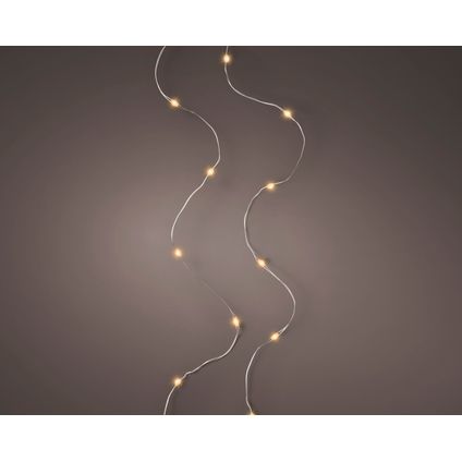 Guirlande lumineuse Decoris 20 micro lampes LED blanc classique 1m