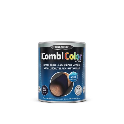 CombiColor metaallak Aqua RAL9005 satijn 750ml