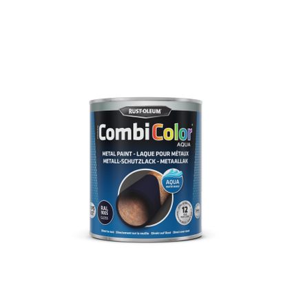 CombiColor Aqua metaallak RAL9005 glans 750ml