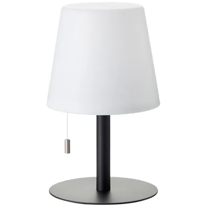 Brilliant tafellamp Punto zwart wit ⌀15,5cm 2,1W 2
