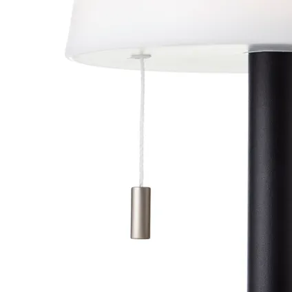 Brilliant tafellamp Punto zwart wit ⌀15,5cm 2,1W 3