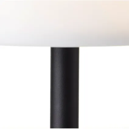 Brilliant tafellamp Punto zwart wit ⌀15,5cm 2,1W 4
