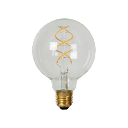 Lucide G95 - Filament lamp - Ø 9,5 cm - LED Dimb. - E27 - 1x4,9W 2700K - Transparant 2