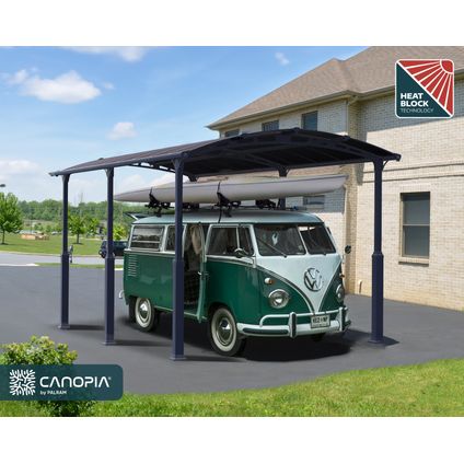 Palram | Canopia - Carport Camper Alpine - Grijs - 650x360x307cm