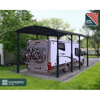 Palram | Canopia - Carport Camper Alpine - Grijs - 1077x359x307cm