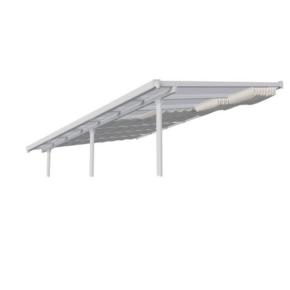 Palram-Canopia zonnescherm voor terrasoverkapping wit 300x305cm