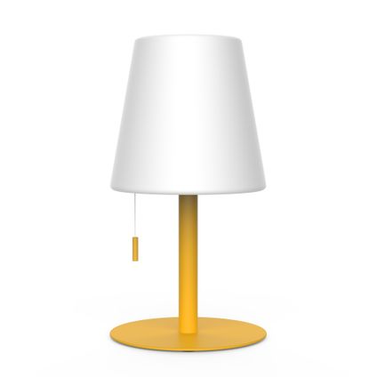 Xanlite draadloze tafellamp geel ⌀16cm USB