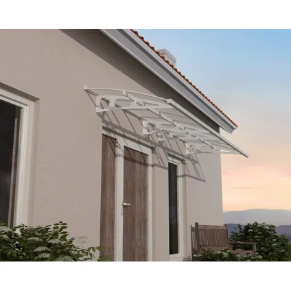 Canopia veranda- en deurluifel Bordeaux helder wit 140x447cm 3