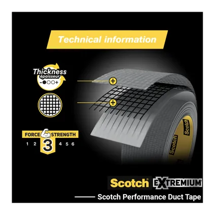 3M ducttape Universal Scotch® 10mx48mm zwart 3