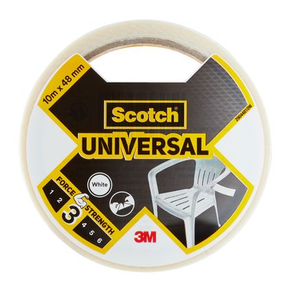 Toile de réparation 3M Universal Scotch 10mx48mm blanc
