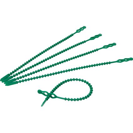 Kabelbinder 5,0 x 235mm, hersluitbaar, groen 50st