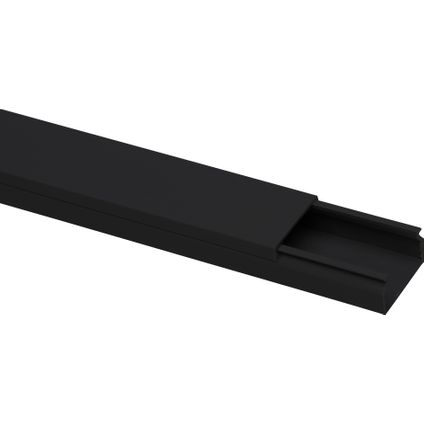 Kopp canal de recouvrement 15 x 10mm longueur en noir de 2 mètres