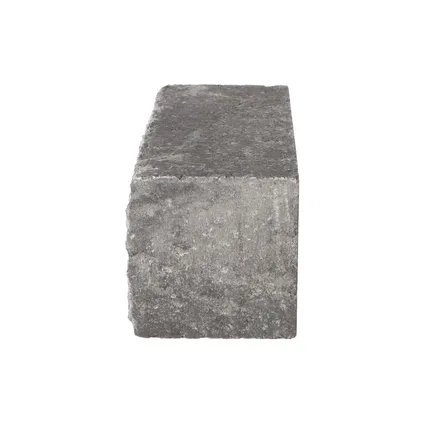 Decor stapelblok Veile geknipt grijs-zwart 12x12x30cm 6