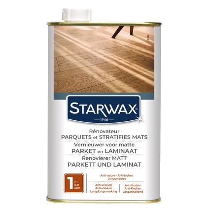 Rénovateur sols Starwax Parquet et stratifiés mat 1L