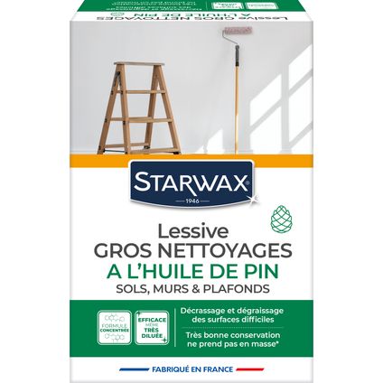 Lessive Starwax Gros nettoyages huile de pin 1,4Kg